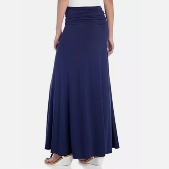 Max Studio Sophie Fold-over Stretch Jersey Maxi Skirt - Picture 2 of 9
